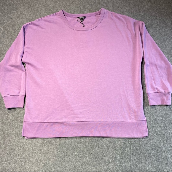Buffalo David Bitton NWT French Terry Sweatshirt Lavender Women’s Size XXL - Picture 1 of 13